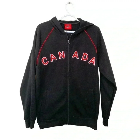 Speed Canada Other - Speed Canada black hoodie with front zipper and hood